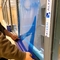 Niebieska przezroczysta folia ochronna PE Anti Scrtach do okien i szklanych ścian osłonowych