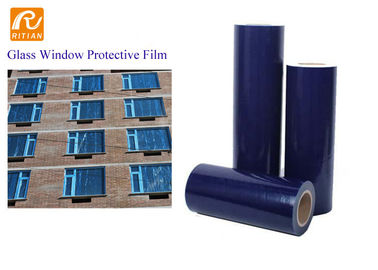 Samoprzylepna niebieska folia ochronna PE do tymczasowej ochrony szyb okiennych