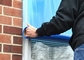 Folia chroniąca przed zarysowaniami szyby okiennej do ochrony prywatności w konstrukcji drzwi przednich