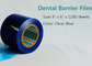 4 &quot;× 6&quot; Niebieska perforowana rolka Dental Barrier Film Dostosowane logo